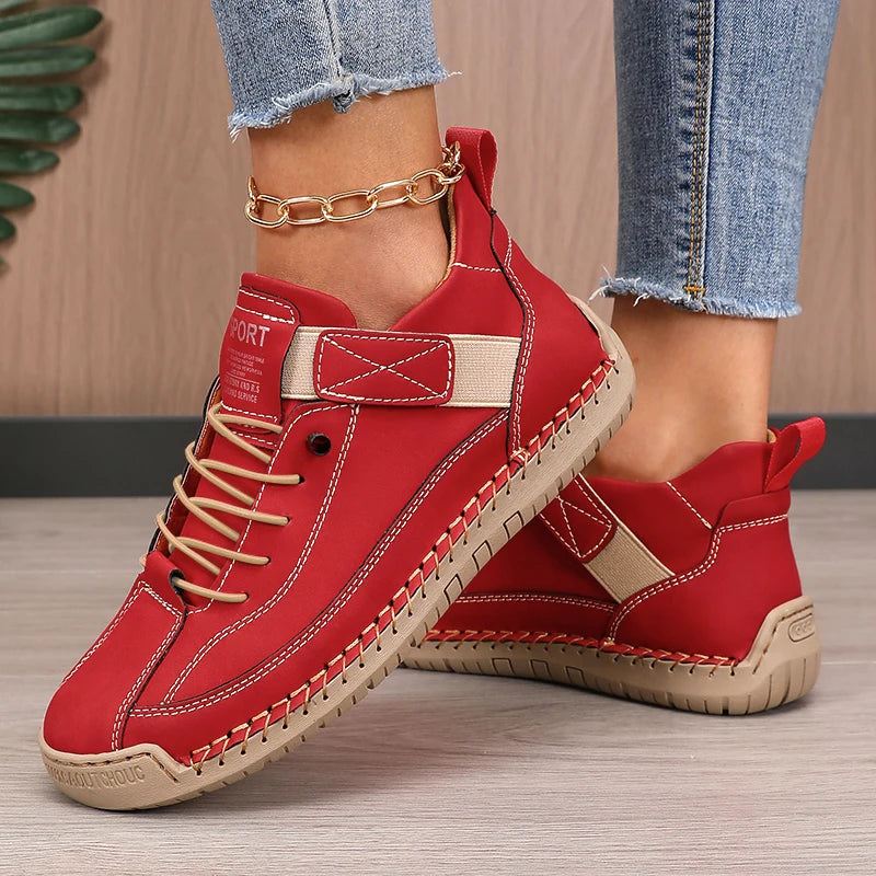 Women's Boots Mid Top for Summer British Style Retro Anti Slip Workwear Shoes Fashionable Luxurious Design Couple's Loafers